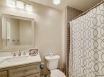 Renovated Guest Bathroom with Shower/Tub Combo at 34 Turtle Lane Club
